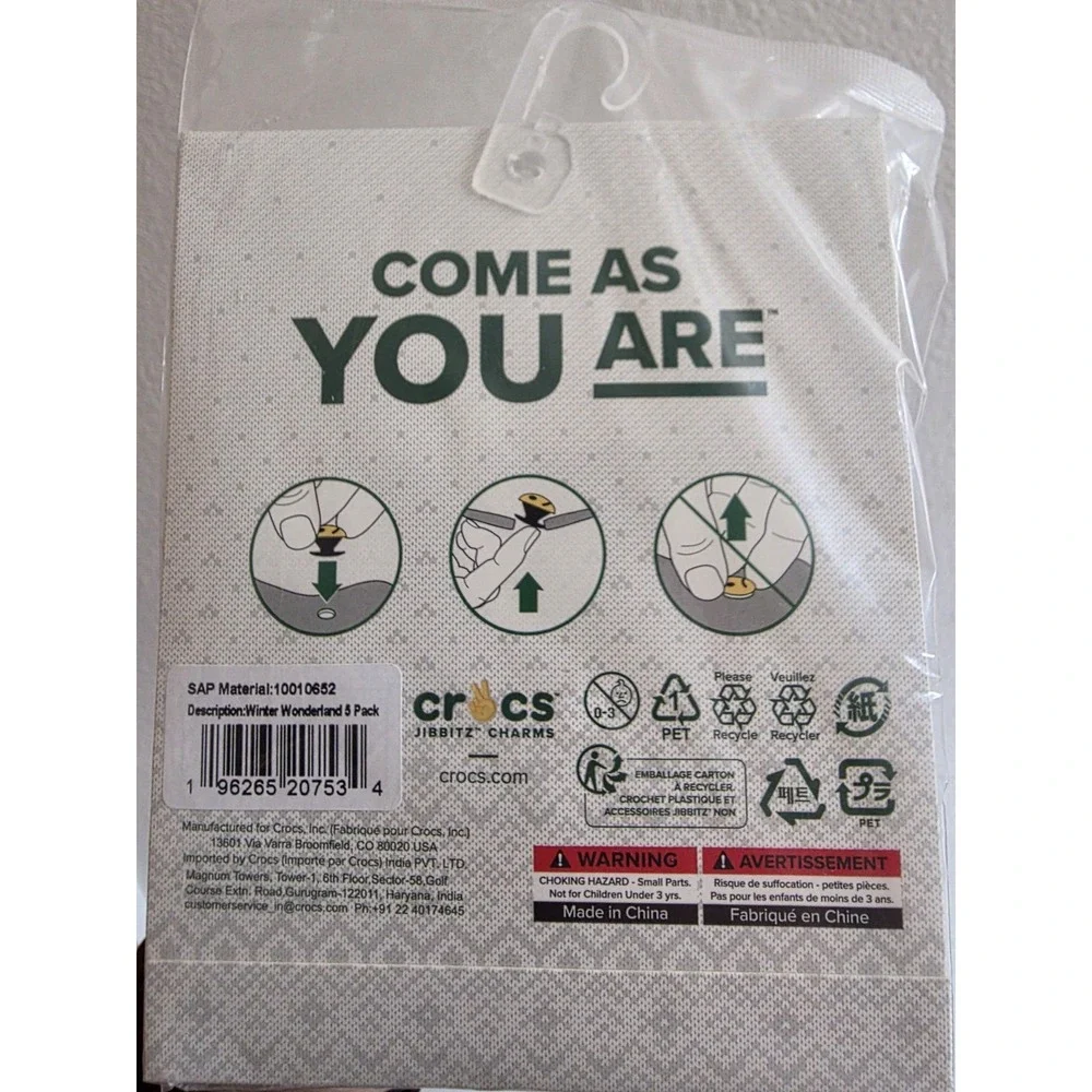 Crocs‎ Winter Holidays Jibbitz (5-Pack)